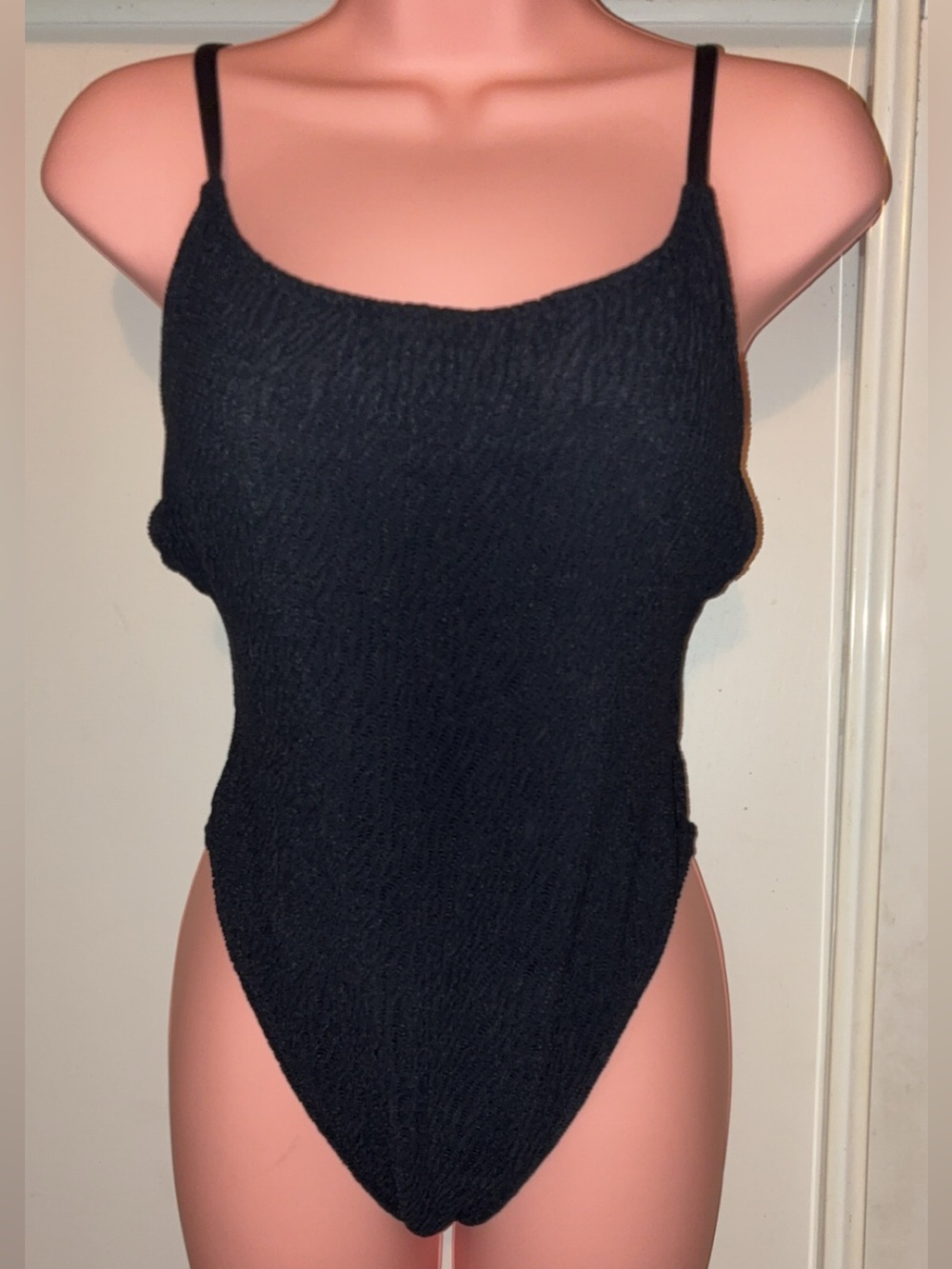 Black One-Piece Swimsuit - Classic Solid